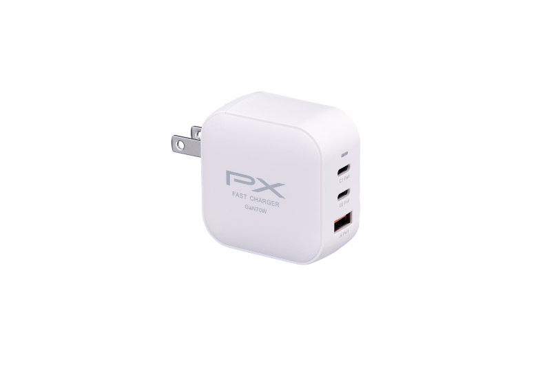 70W氮化鎵快速充電器(白色)