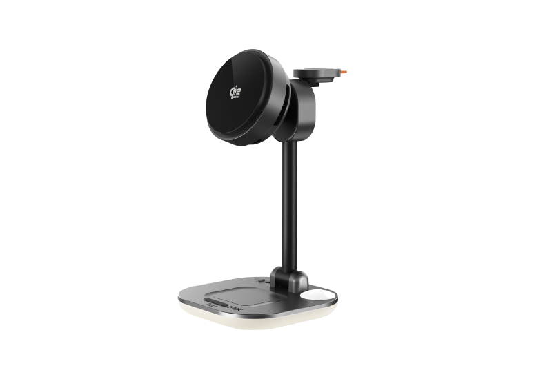 Qi2.2 25W 五合一 涼感無線充電座(太空灰)