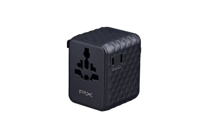 70W氮化鎵萬國轉接旅行插座(黑)